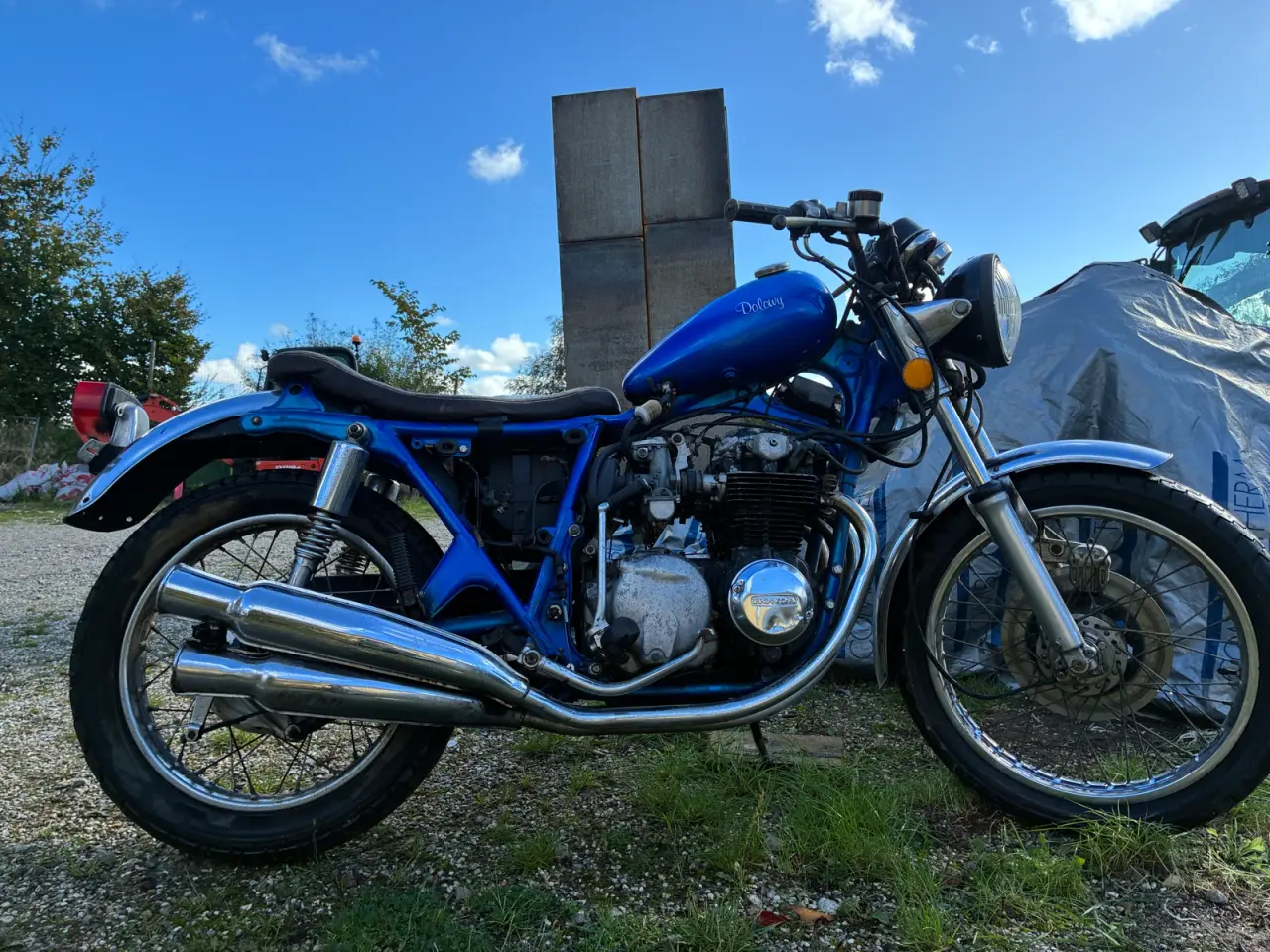 Billede 1 - Honda CB 550 fra 1975 – klassisk motorcykel med ma