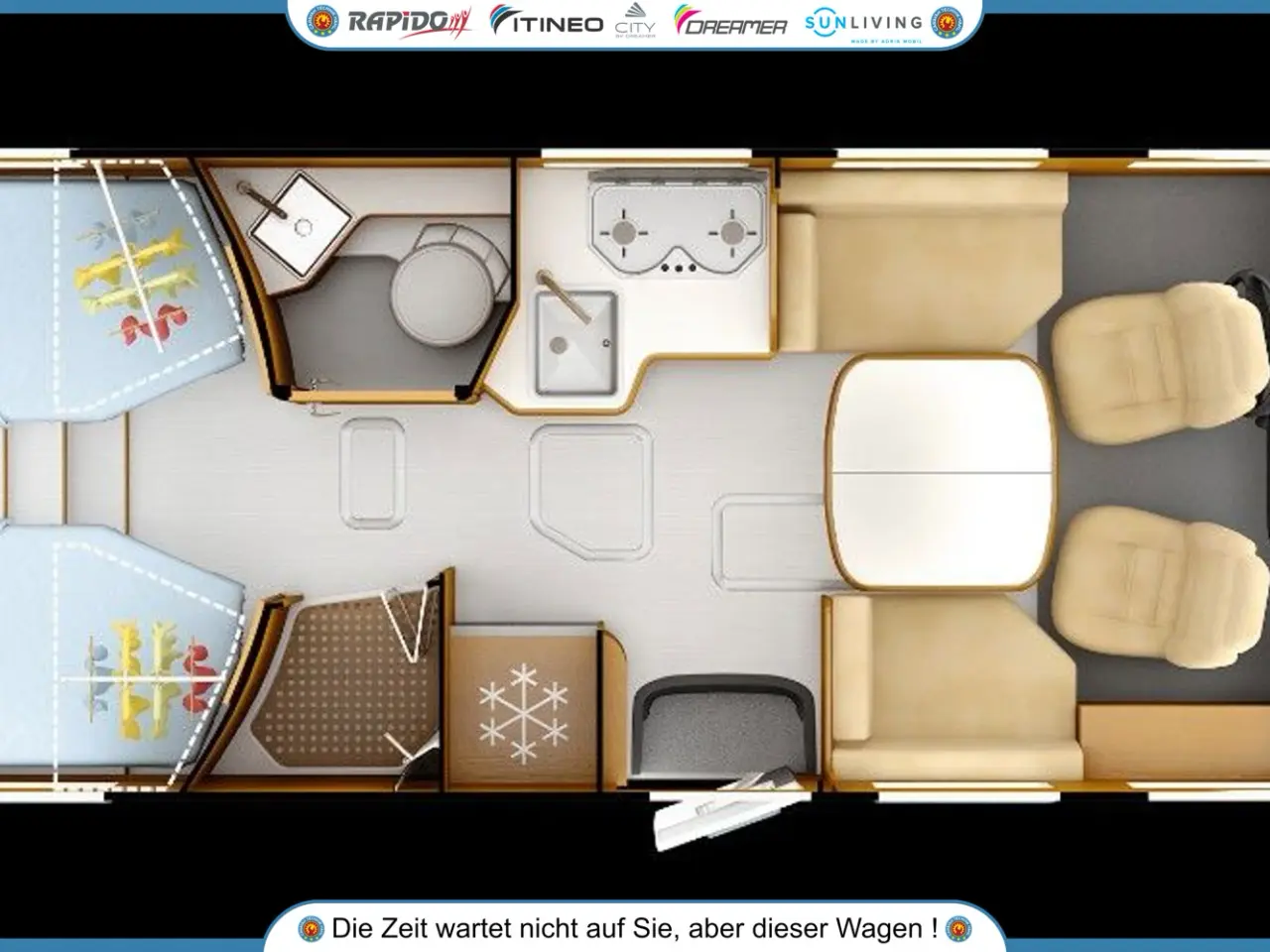Billede 16 - Rapido 8066DF # Einzelbetten # Winterfest 3,5t-4t