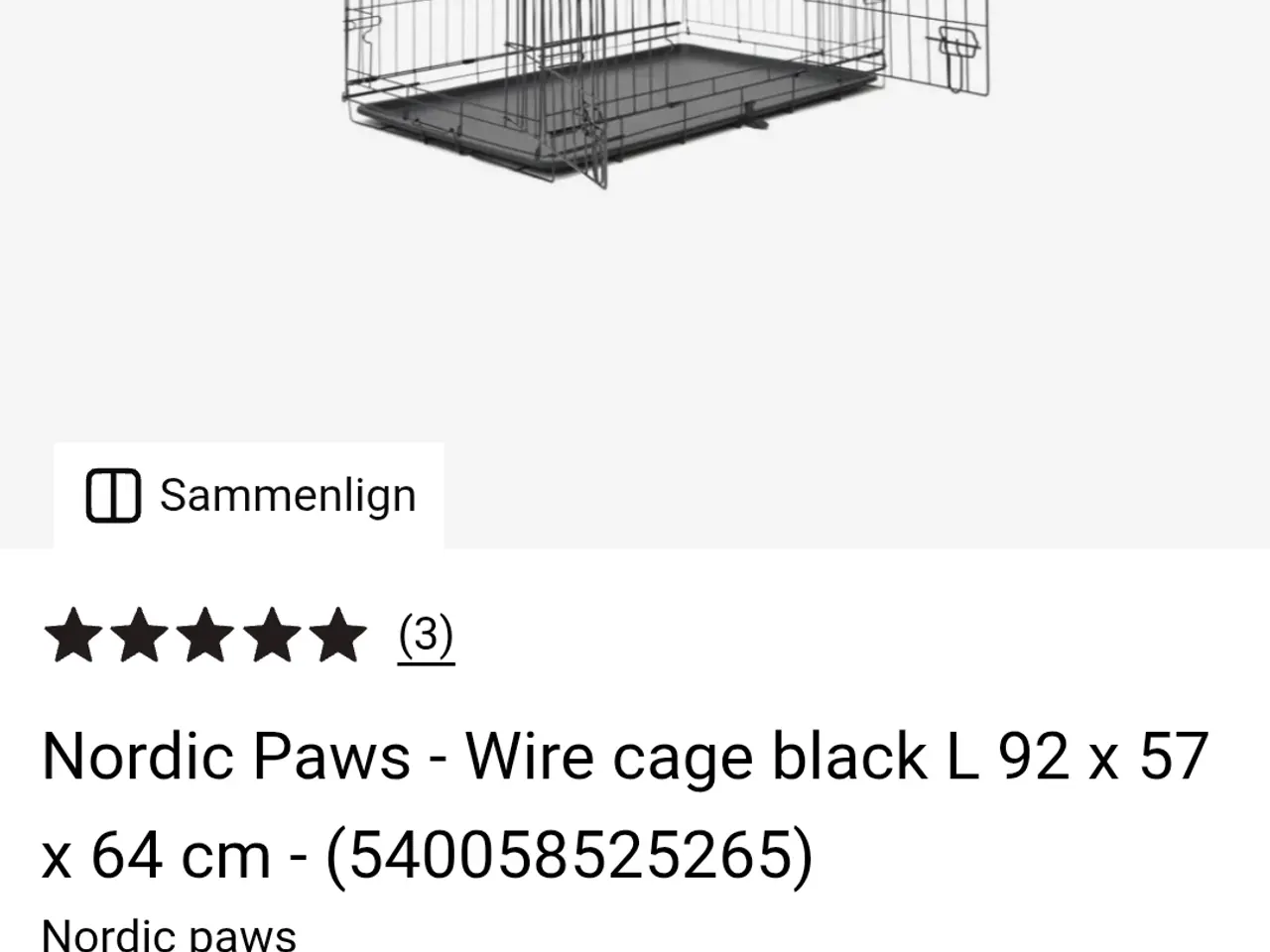 Billede 1 - Hundebur Large