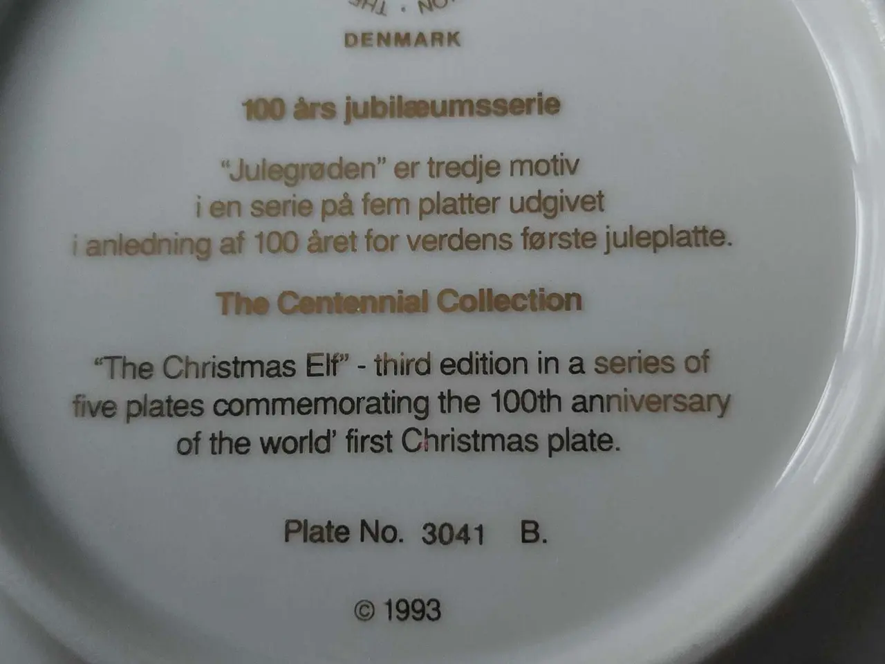 Billede 4 - Bing & Grøndahl Jubilæumsplatte 1963 (1993)