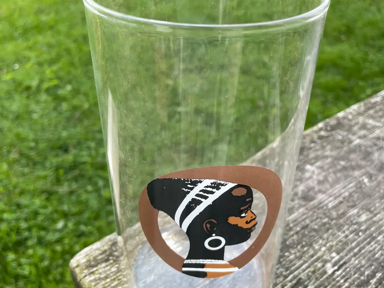 Billede 1 - Glasvase med Cirkelkaffe logo