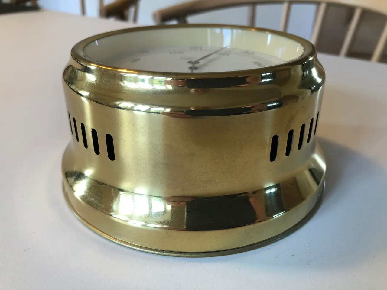 Billede 5 - Devina termometer og hygrometer i messing