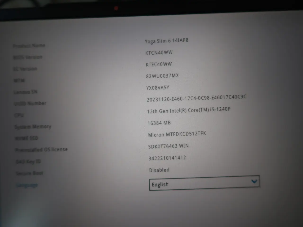 Billede 7 - Bærbar computer LENOVO YOGA Slim 6i