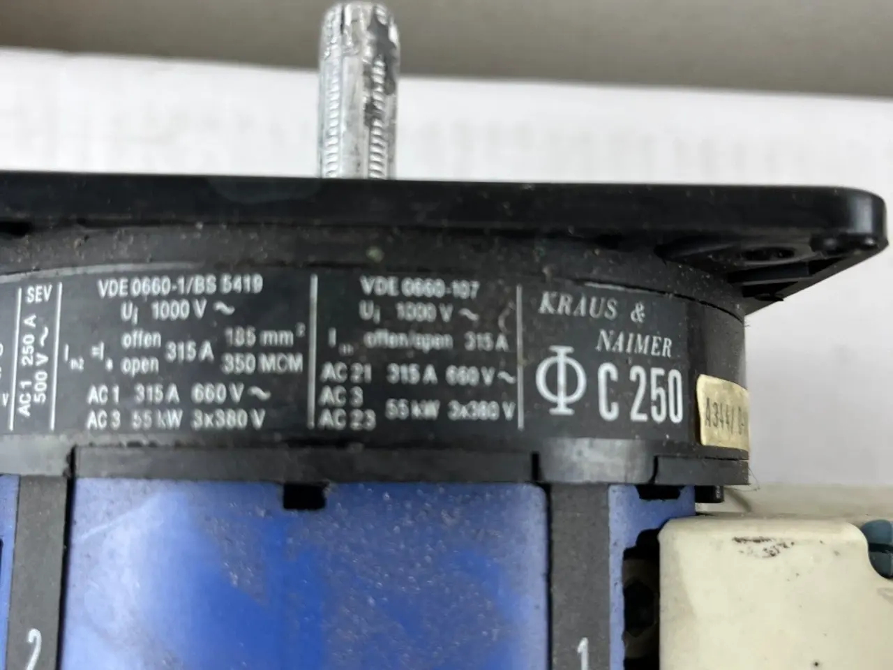 Billede 4 - Kraus & Naimer C250 Rotary Cam Load Break kontakt