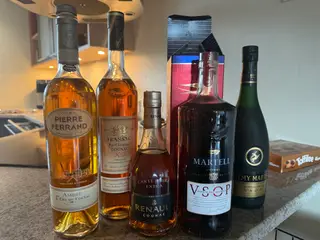 Cognac diverse uåbnet