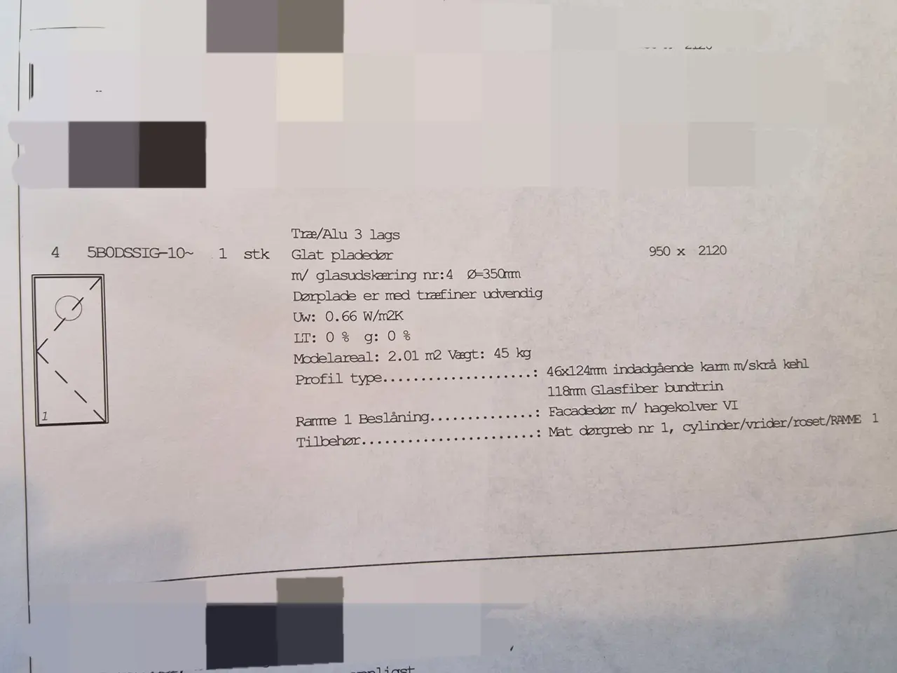 Billede 2 - Ny fordør KOM MED BUD