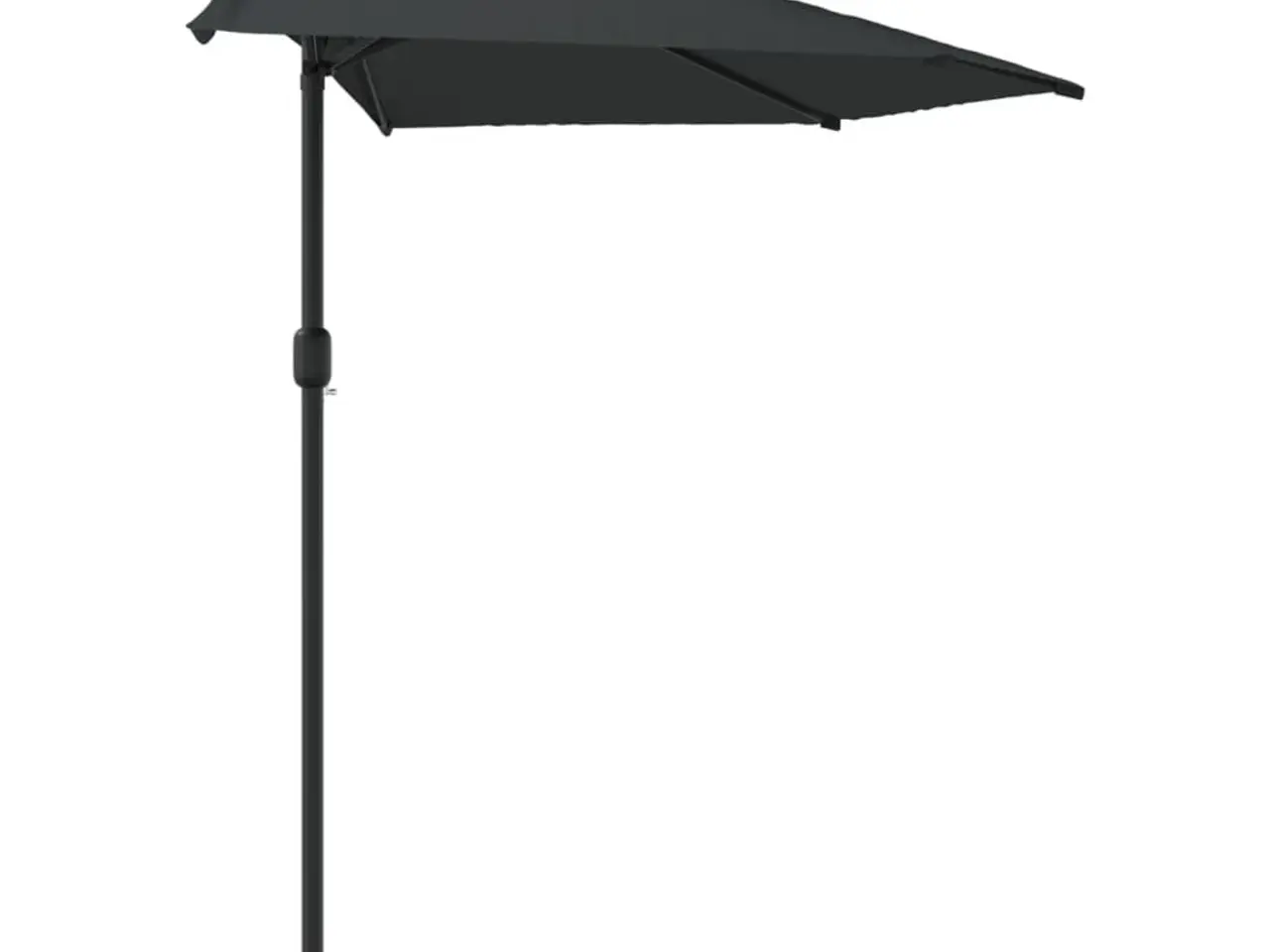 Billede 4 - Halvrund balkonparasol 300 × 155 cm - antracitgrå med aluminiumsstang