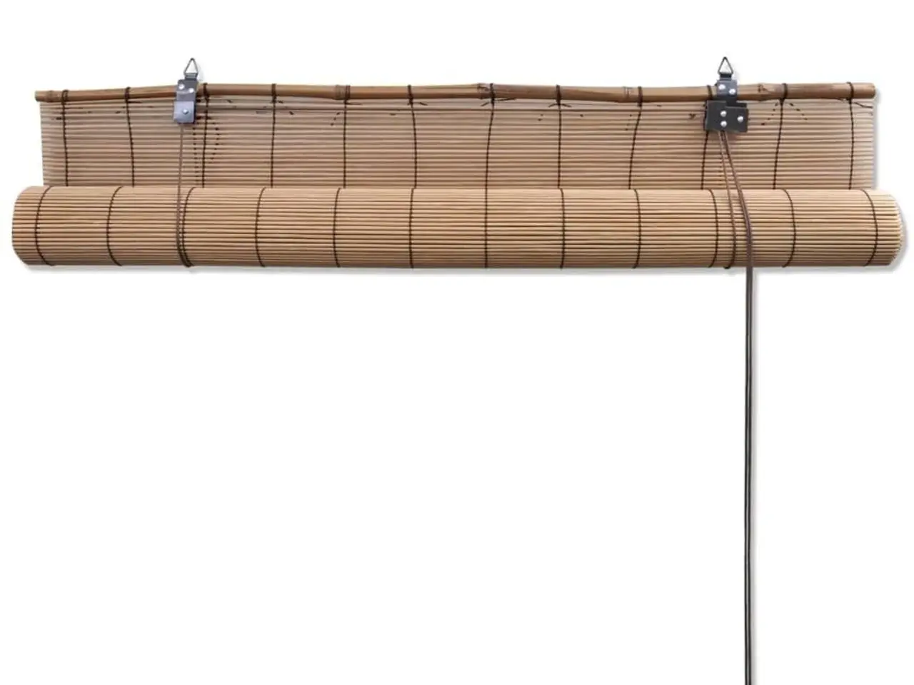 Billede 4 - Rullegardiner i bambus - 2 stk. 120 × 220 cm, brun