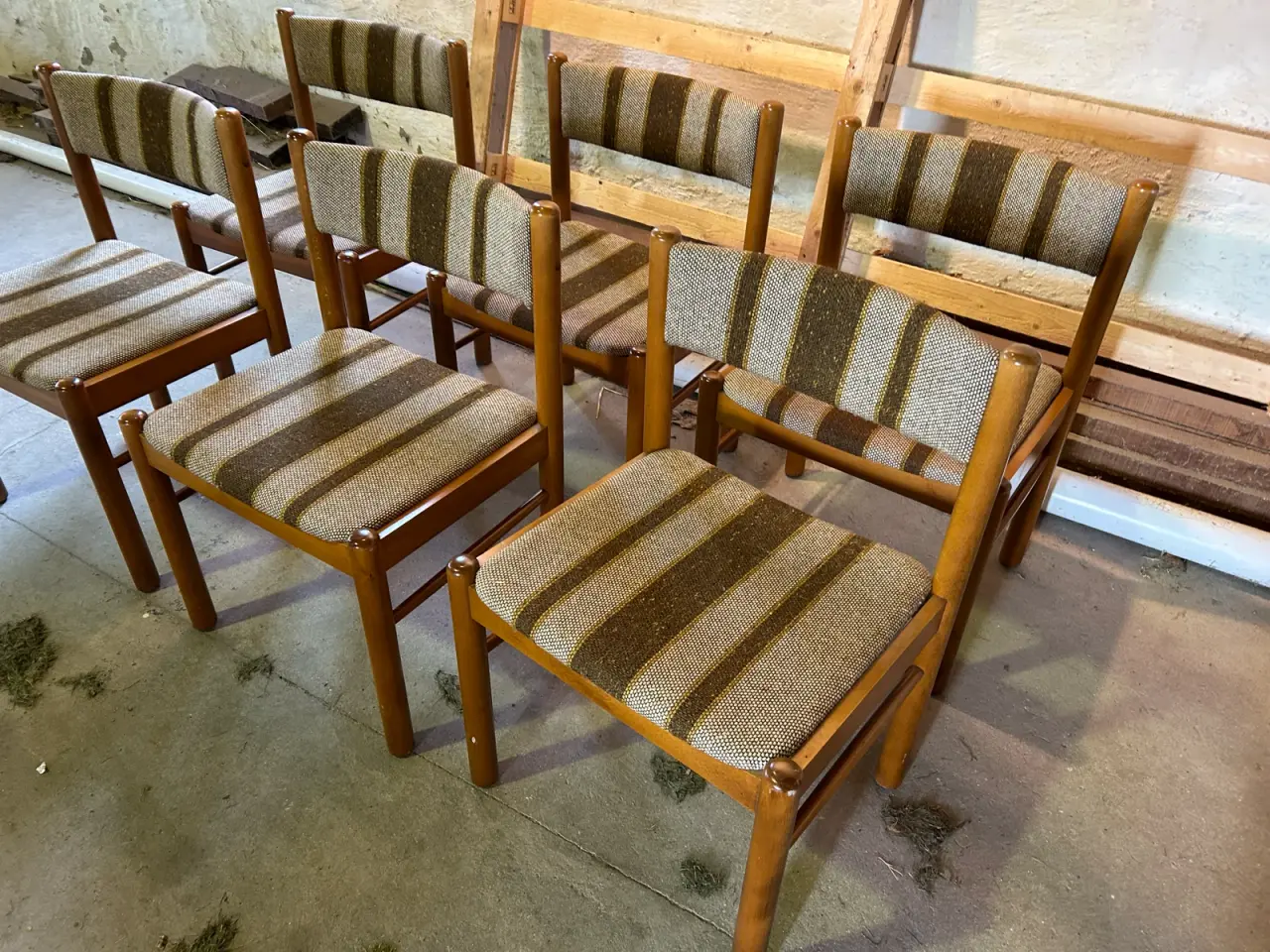 Billede 3 - 6 originale Farstrup spisebordsstole – Flot retro