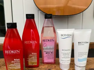 Redken shampoo og balsam + Biotherm creme