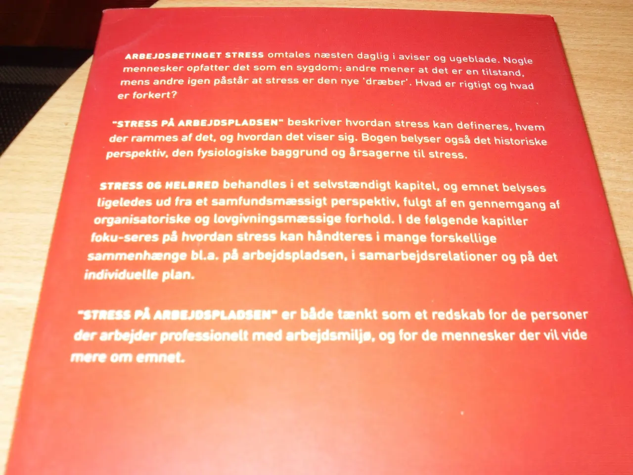 Billede 2 - Bo Netterstrøm. Stress på arbejdspladsen.