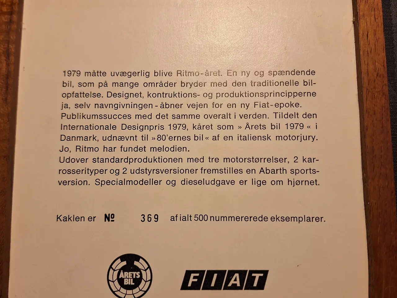 Billede 10 - Meget specielle Fiat kakler