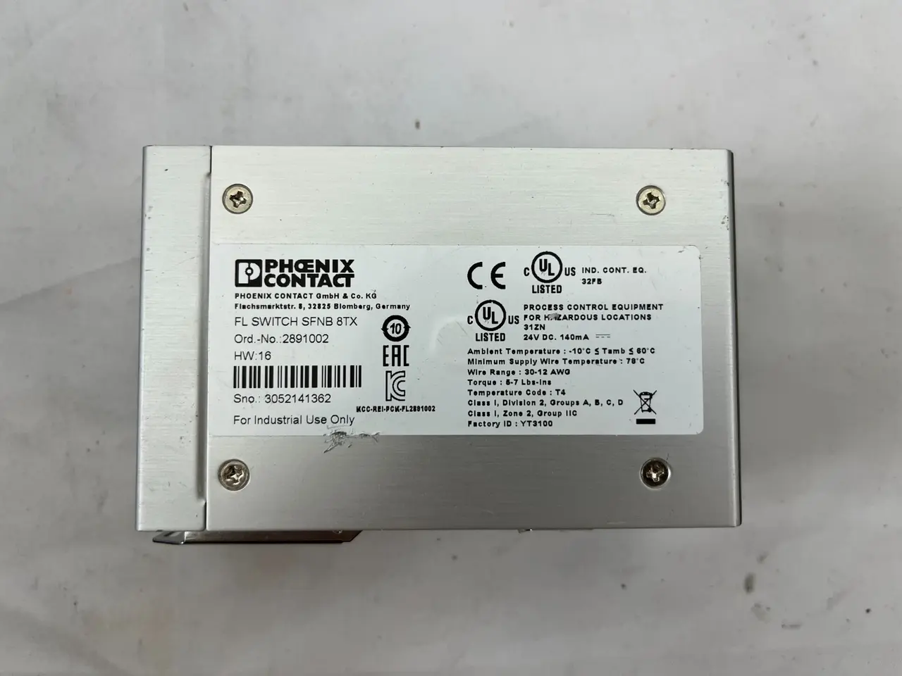 Billede 2 - Phoenix Contact FL kontakt SFNB 8TX Ethernet