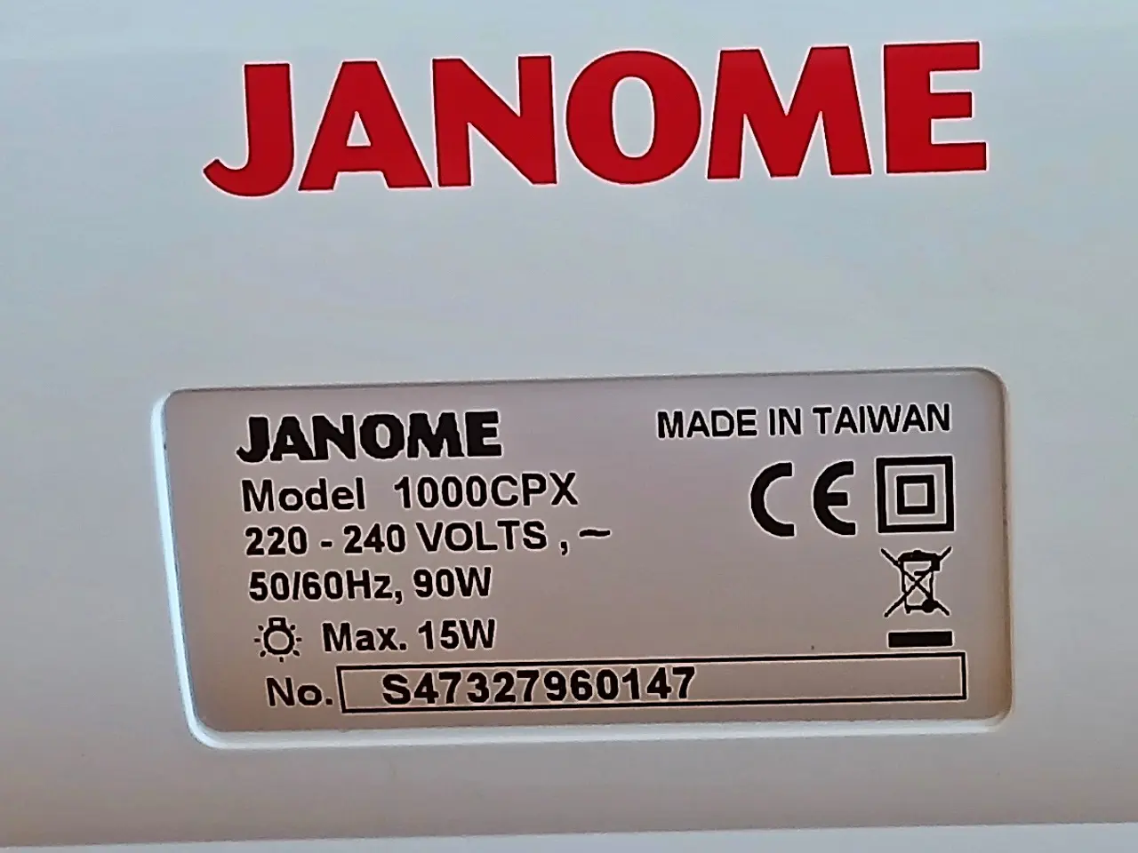 Billede 6 - Janome CoverPro 1000CP (Overlock) 