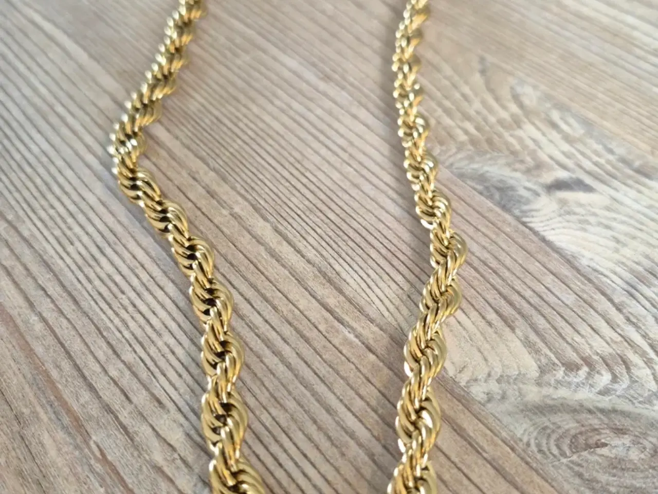 Billede 3 - 8mm goldfilled rope chain