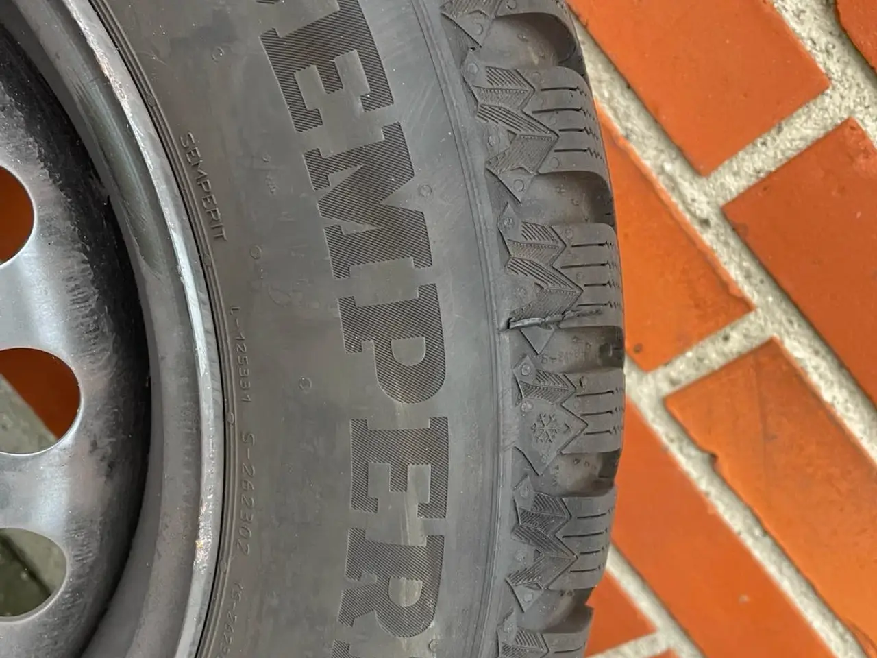 Billede 5 - 14 “ 4x100 originale stålfælge med nye vinterdæk