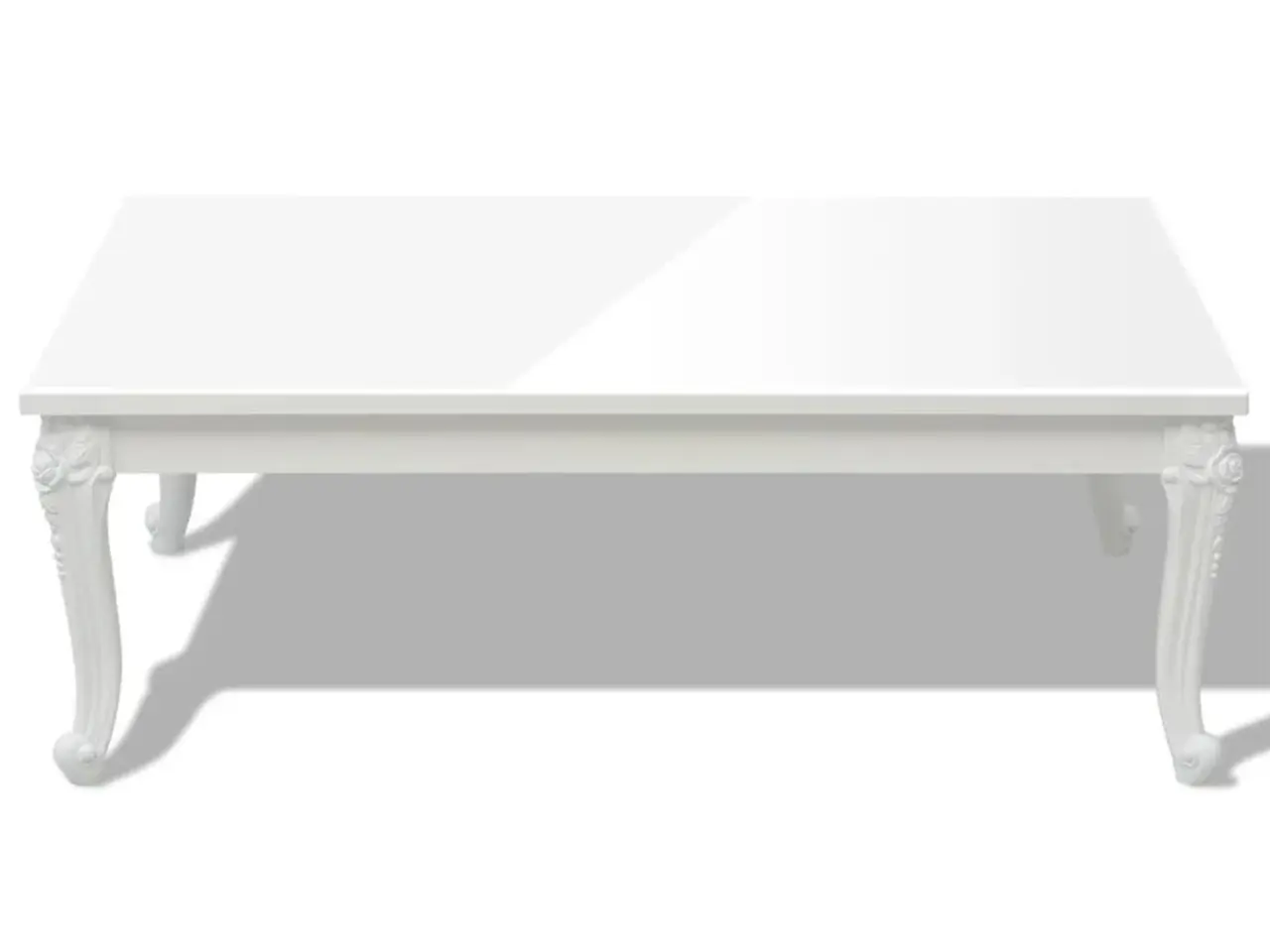 Billede 3 - Sofabord i højglans - 115 × 65 × 42 cm, hvid