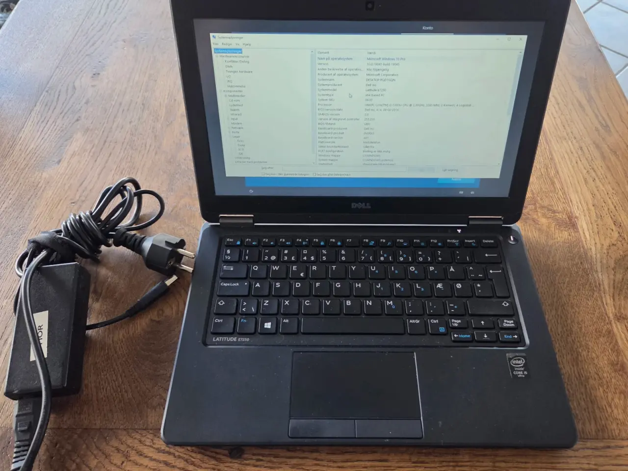 Billede 1 - Dell Latitude E7250 12,5" – 8 GB RAM / 128 GB SSD