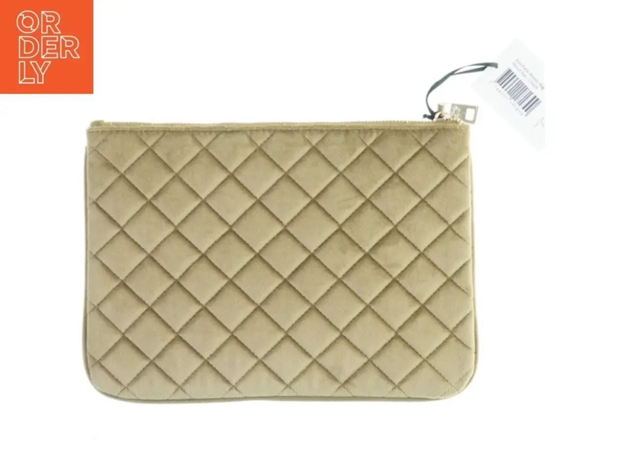 Billede 2 - Beige quiltet pung fra Fan Palm (str. 28x20 cm)