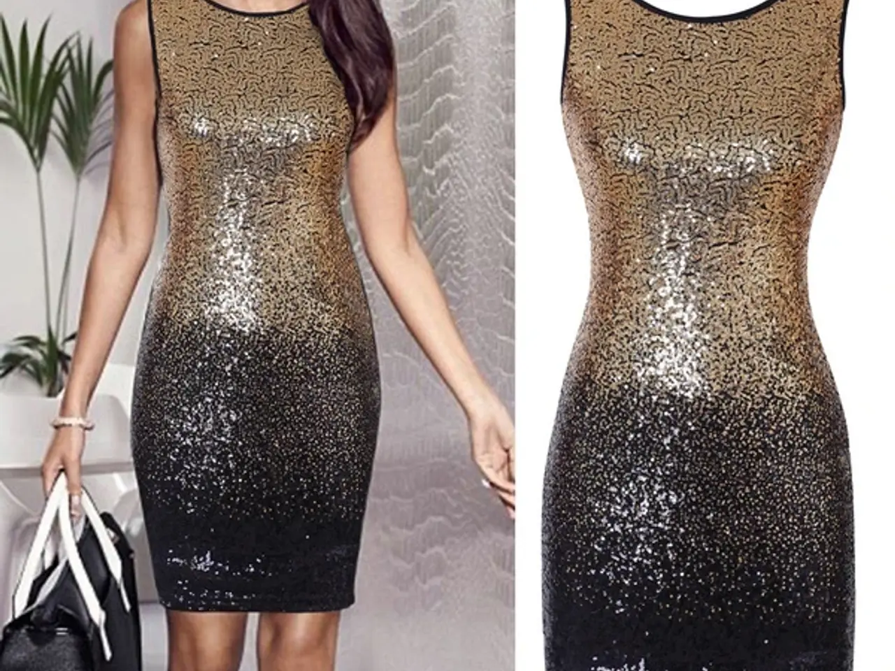 Billede 1 - Sequin bodycoon's (glitterne) flere mod.str: M