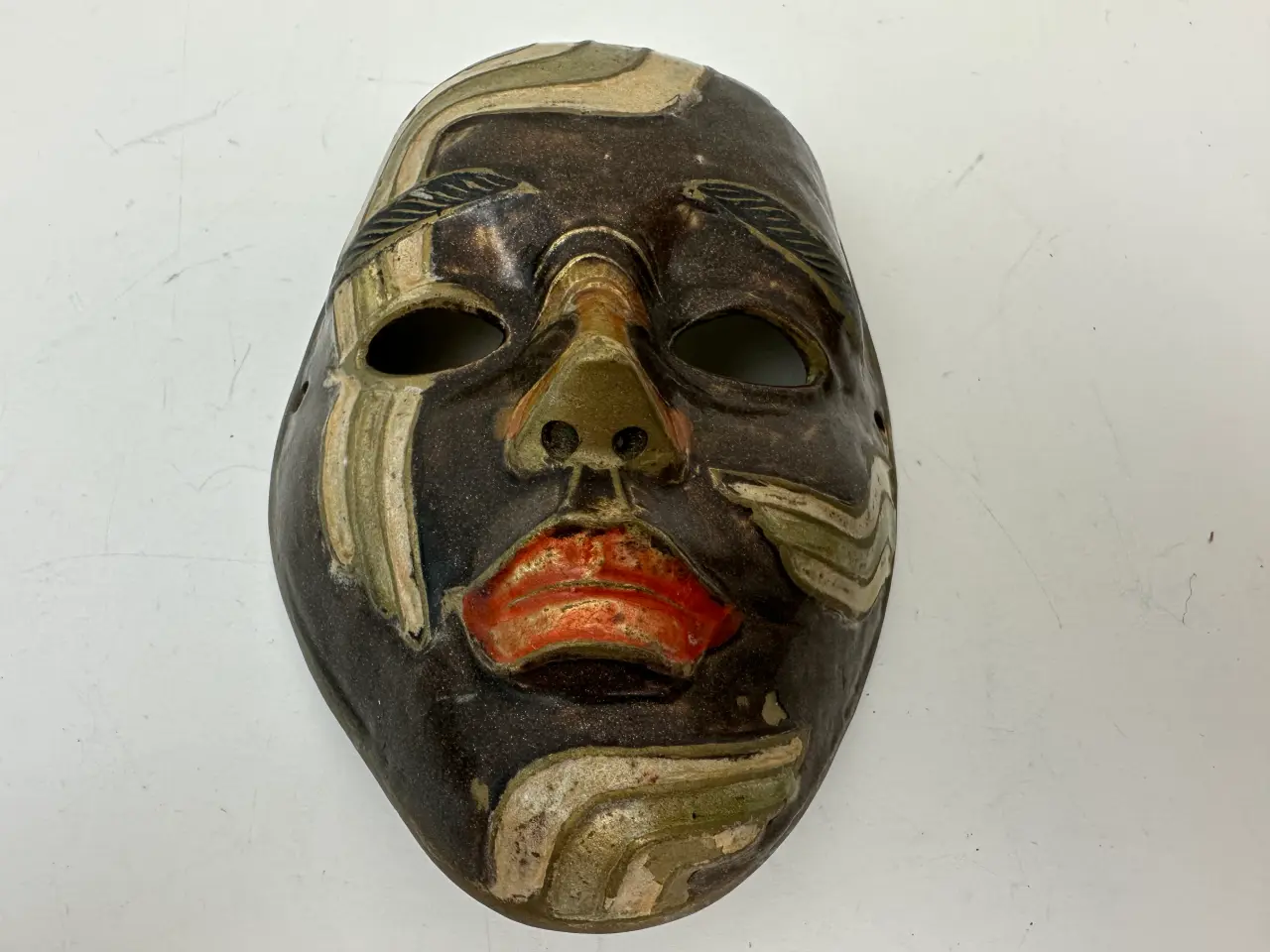 Billede 1 - Maske i massiv messing