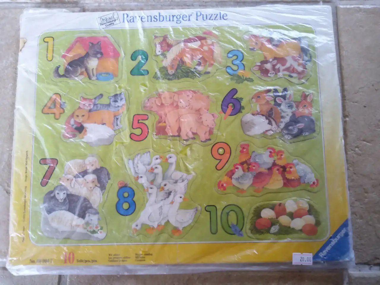 Billede 1 - Baby puslespil med 10 brikker