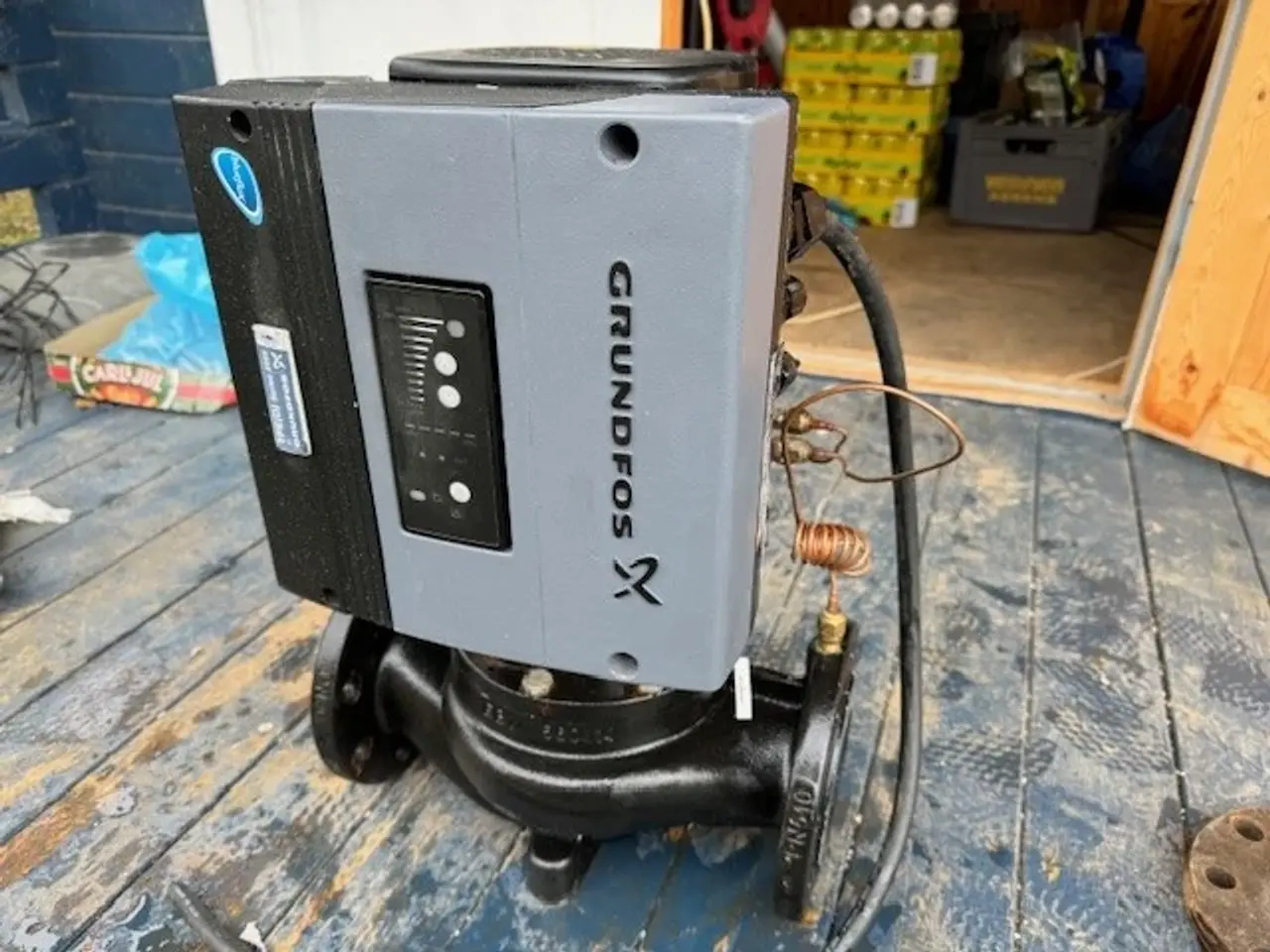 Billede 4 - Grundfos pumpe med frekvens- og trykstyring