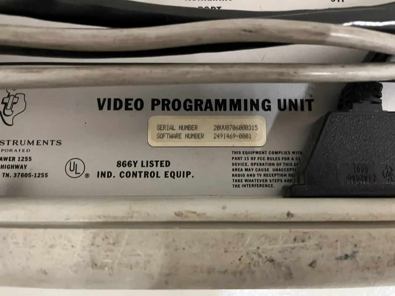 Billede 4 - Texas Instruments VPU200 Video Programming Unit