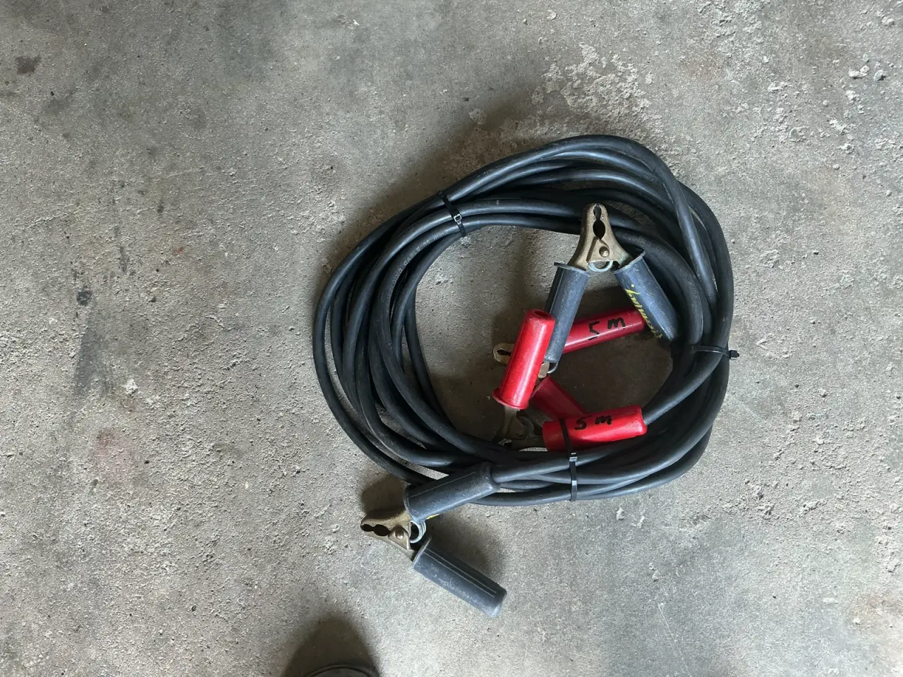 Billede 1 - 2 start kabel sæt. 5m og 9 m med natostik.