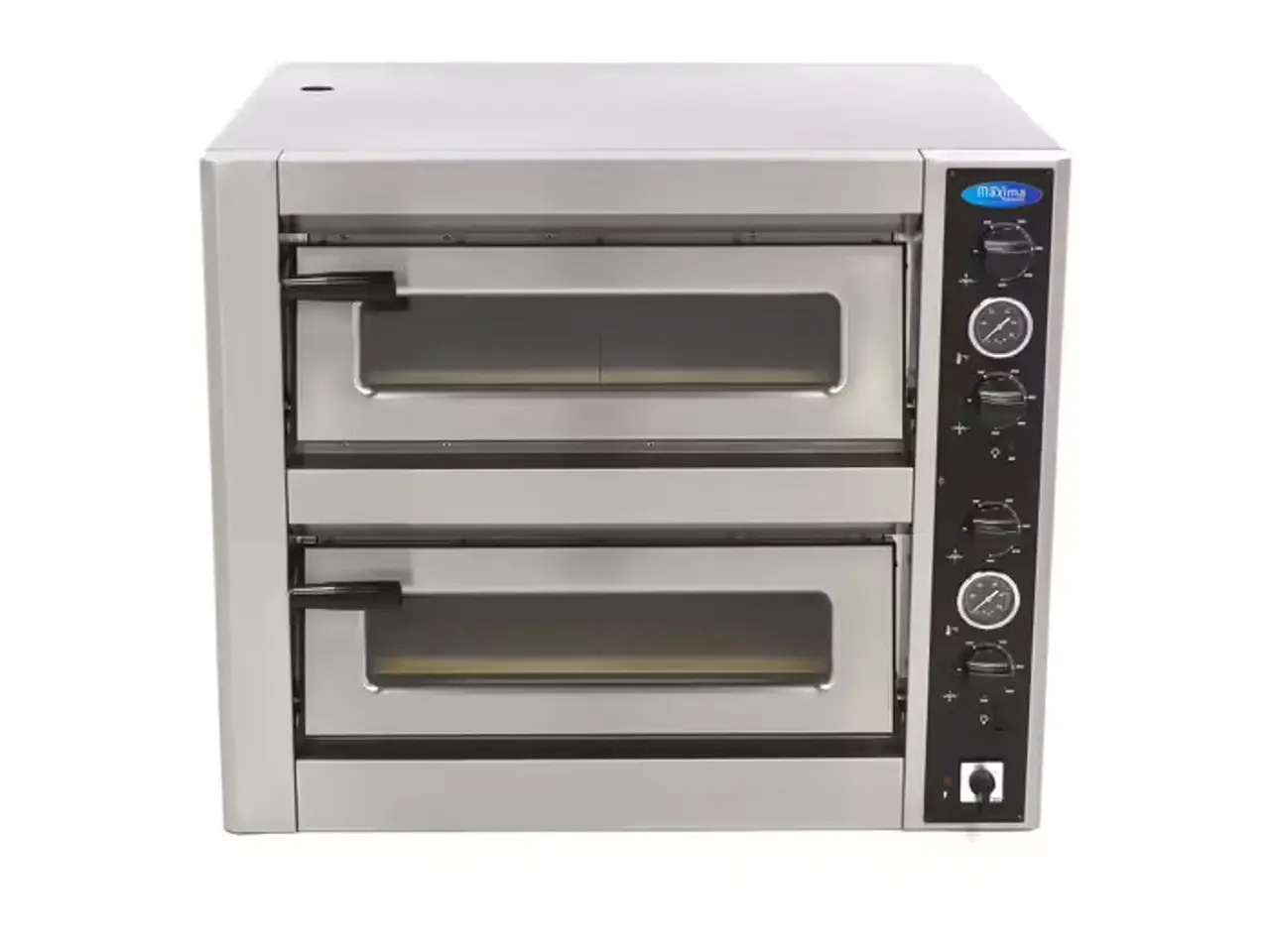 Billede 2 - Deluxe Dobbelt Pizzaovn 4 + 4 x 30 cm – 400 V