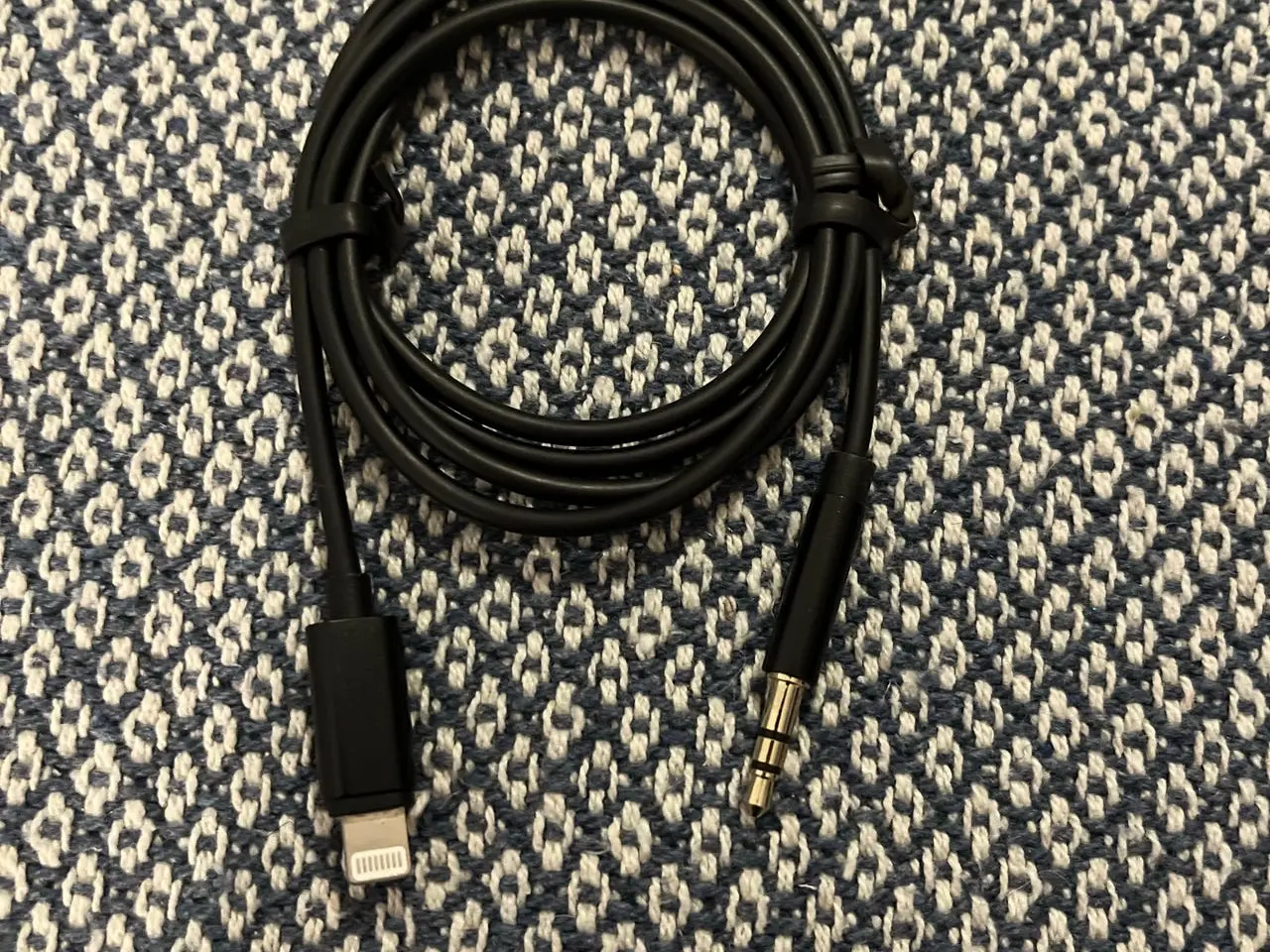 Billede 1 - Lydkabel Lightning til 3,5 mm jack, sort