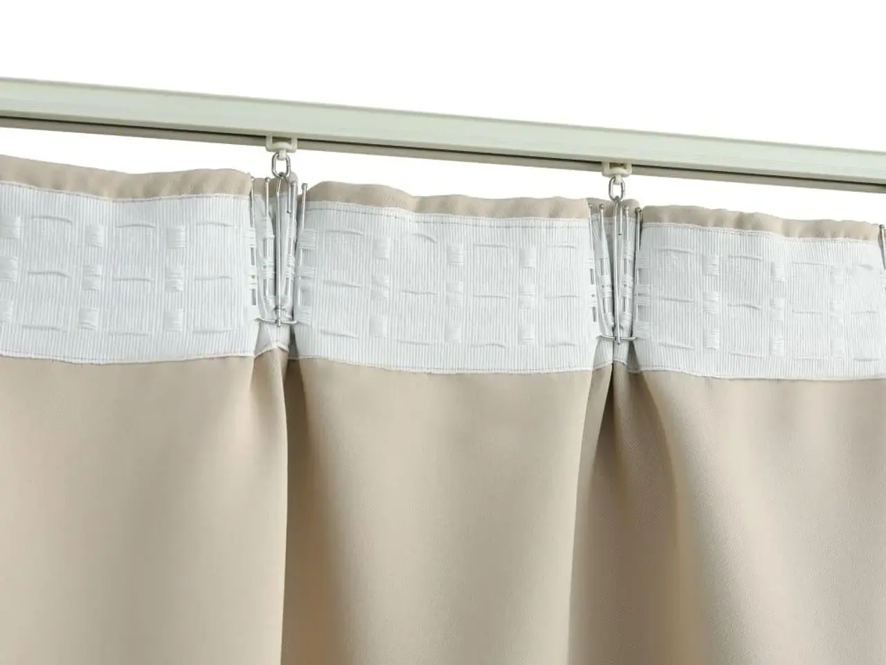 Billede 4 - Mørklægningsgardin med kroge 290 × 245 cm - beige