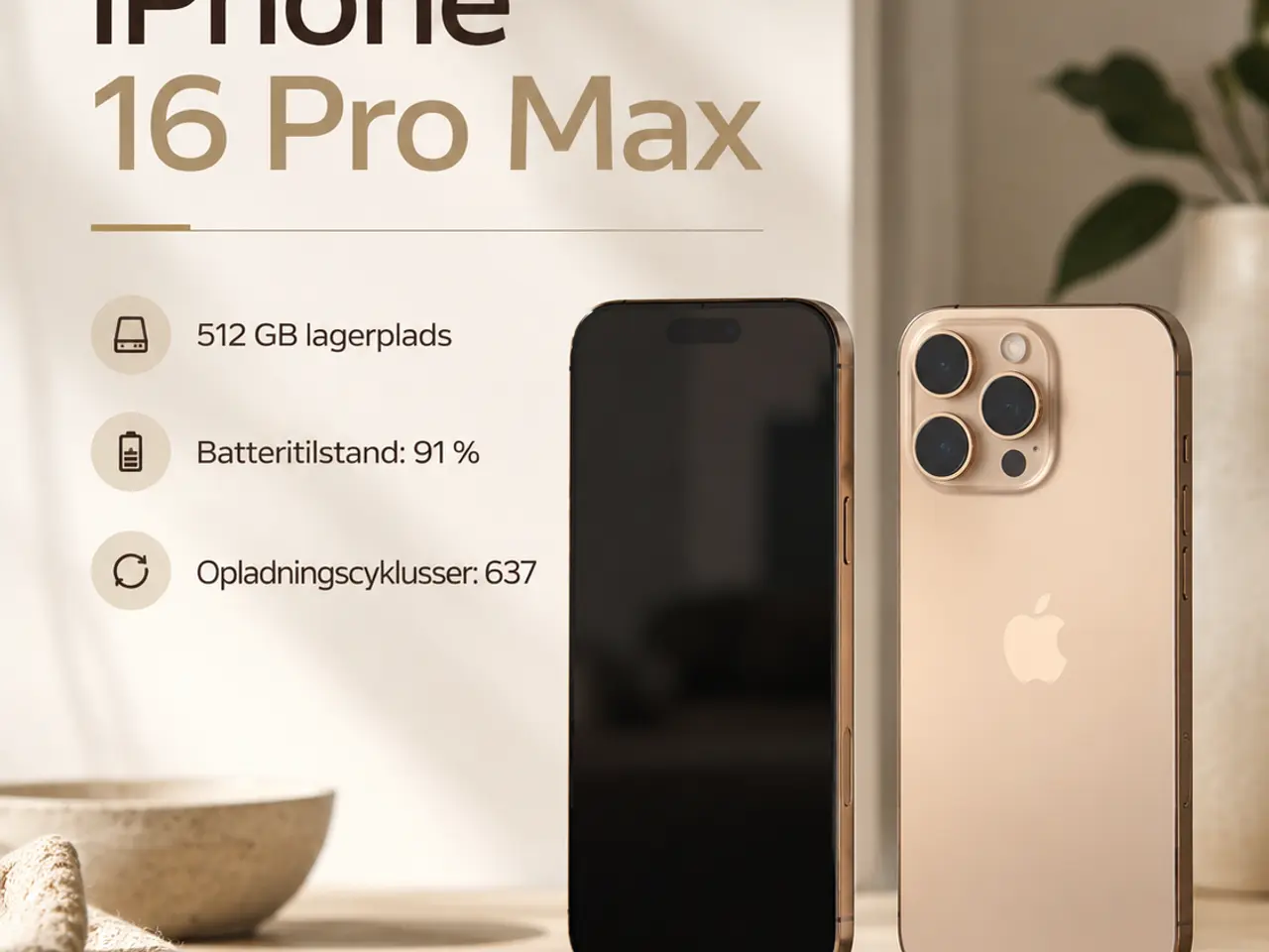 Billede 1 - iPhone 16 Pro Max 512 GB sælges