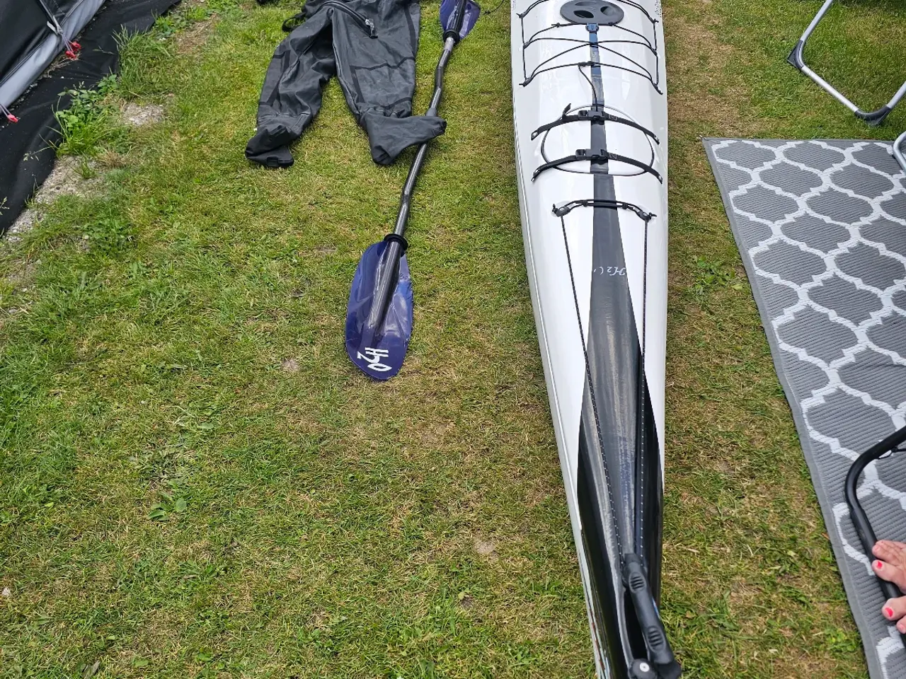 Billede 3 - H2O Carbon Fiber havkajak plus tilbehør