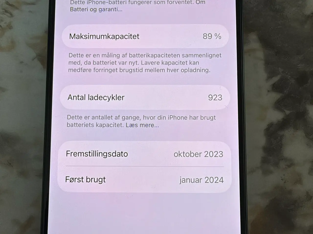 Billede 1 - iPhone 15 pro 256gb