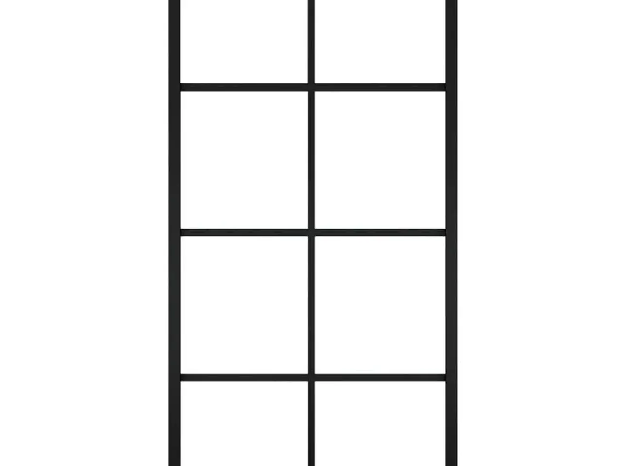 Billede 4 - Skydedør 90x205 cm sikkerhedsglas og aluminium sort