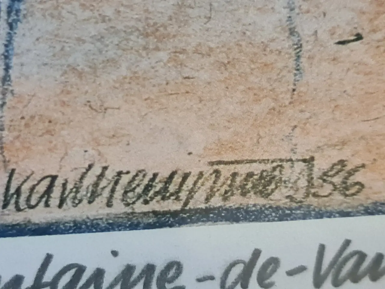 Billede 4 - Vintage kunsttryk – Fontaine-de-Vaucluse – 56 × 66
