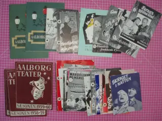 Diverse gamle Film- og Teater programmer