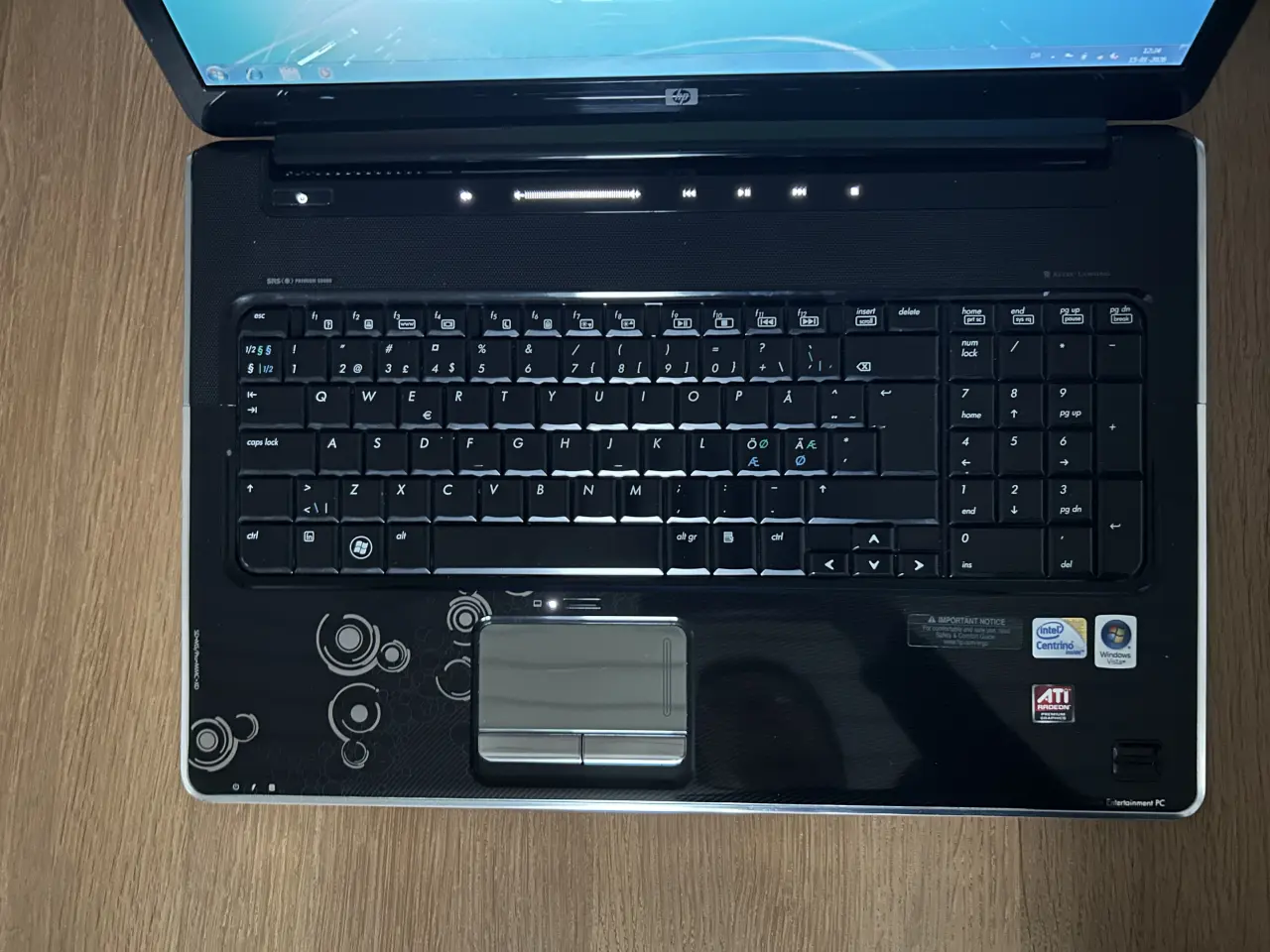 Billede 2 - HP Pavillon dv7. DVD/CD drev. HP Webcam.