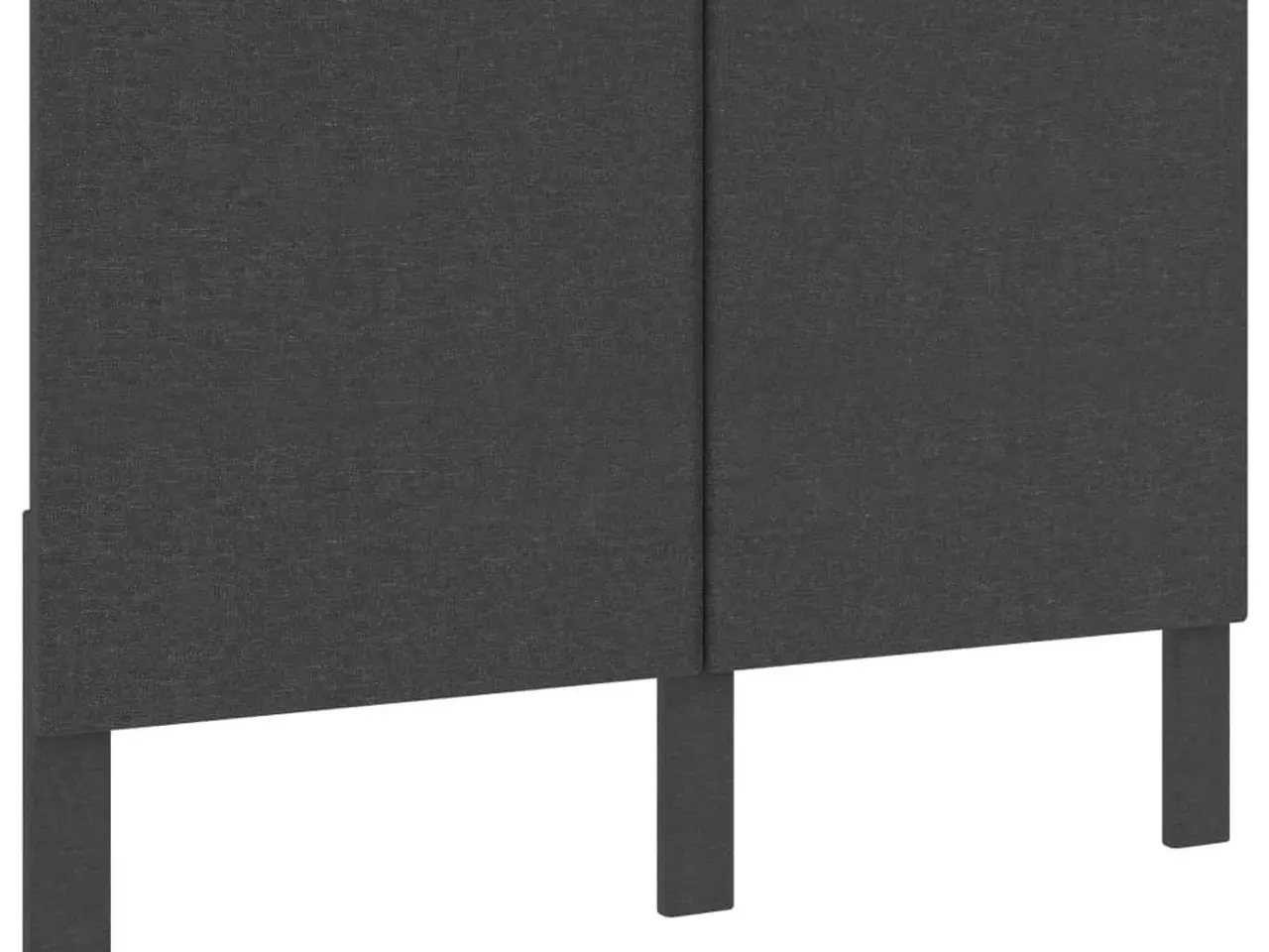Billede 1 - Sengegavl i stof - 140×200 cm, mørkegrå