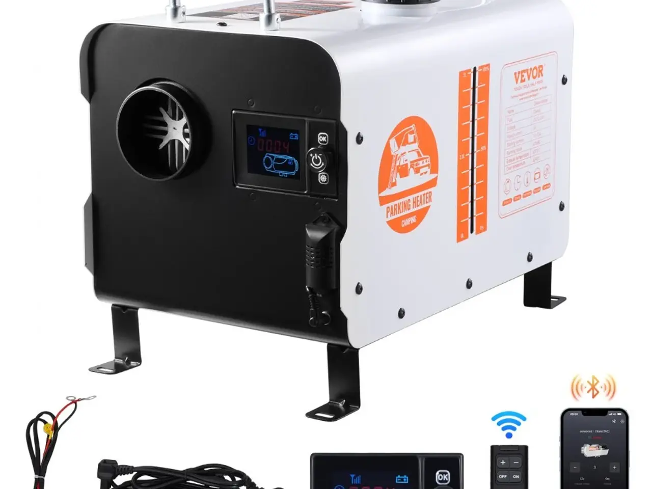 Billede 1 - VEVOR 8KW Dieselfyr 12V/24V med CO-alarm