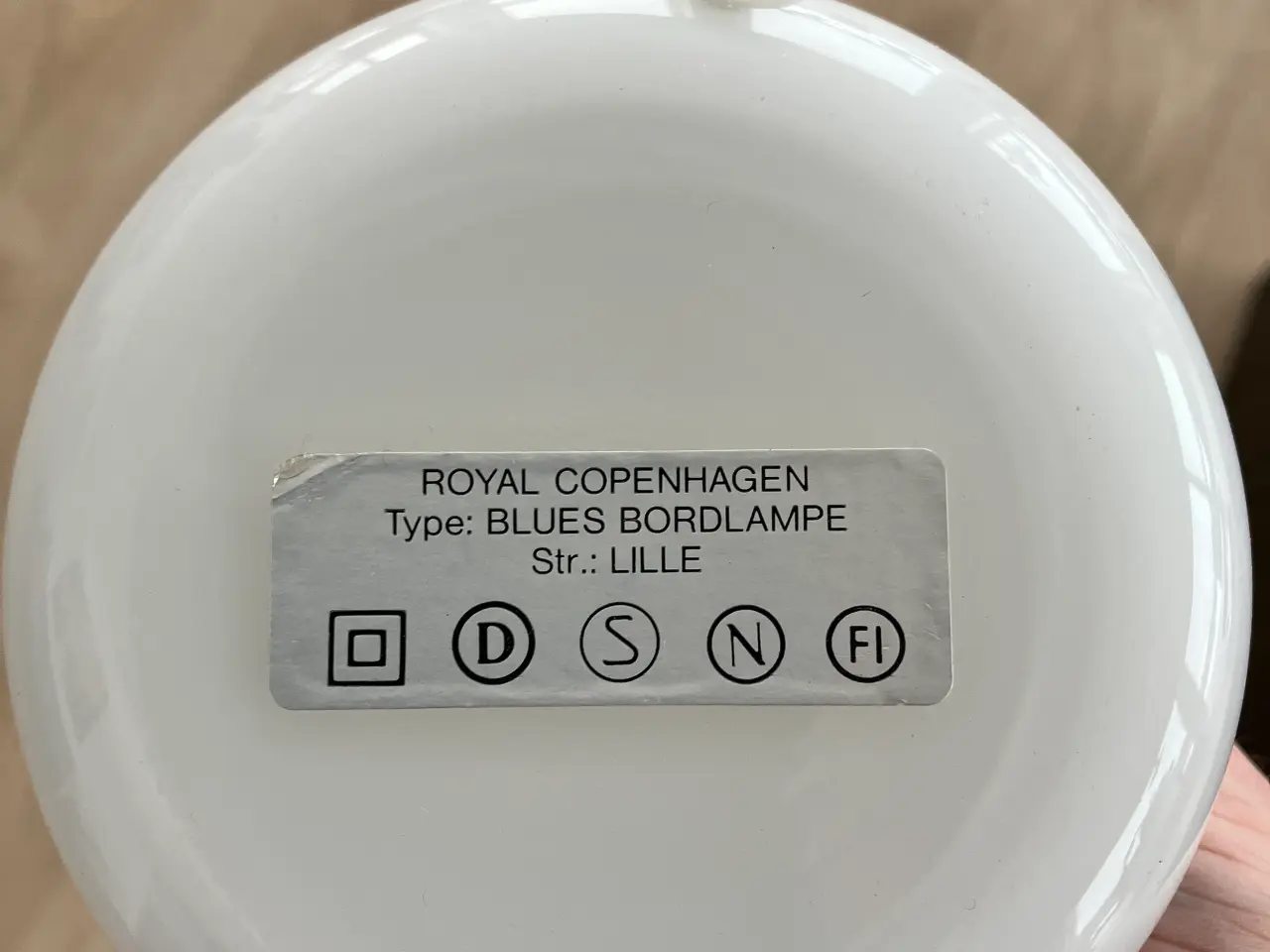 Billede 1 - Royal Copenhagen - Blues Bordlampe
