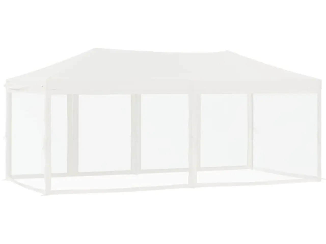 Billede 5 - Foldbart festtelt med sidevægge 3×6 m - hvid pavillon