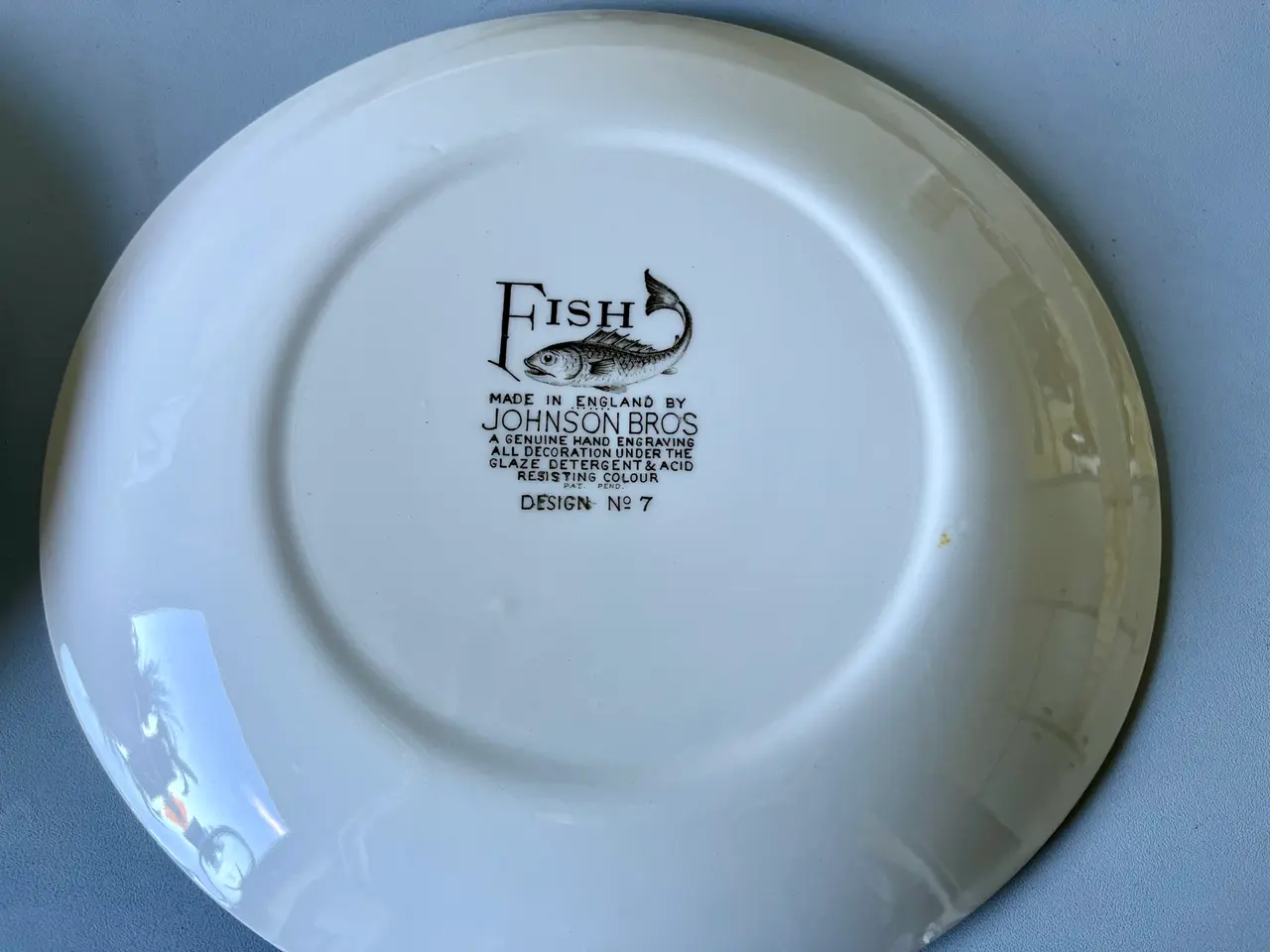Billede 4 - Vintage middags fisketallerkner