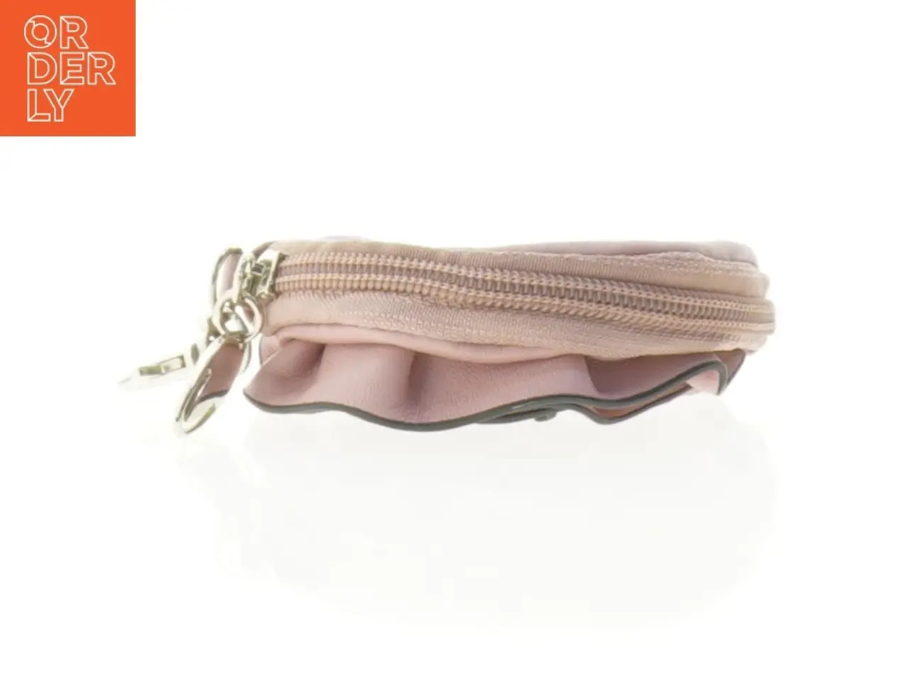 Billede 4 - Rund Læder Taske med rosen design (str. Ø 10 cm)