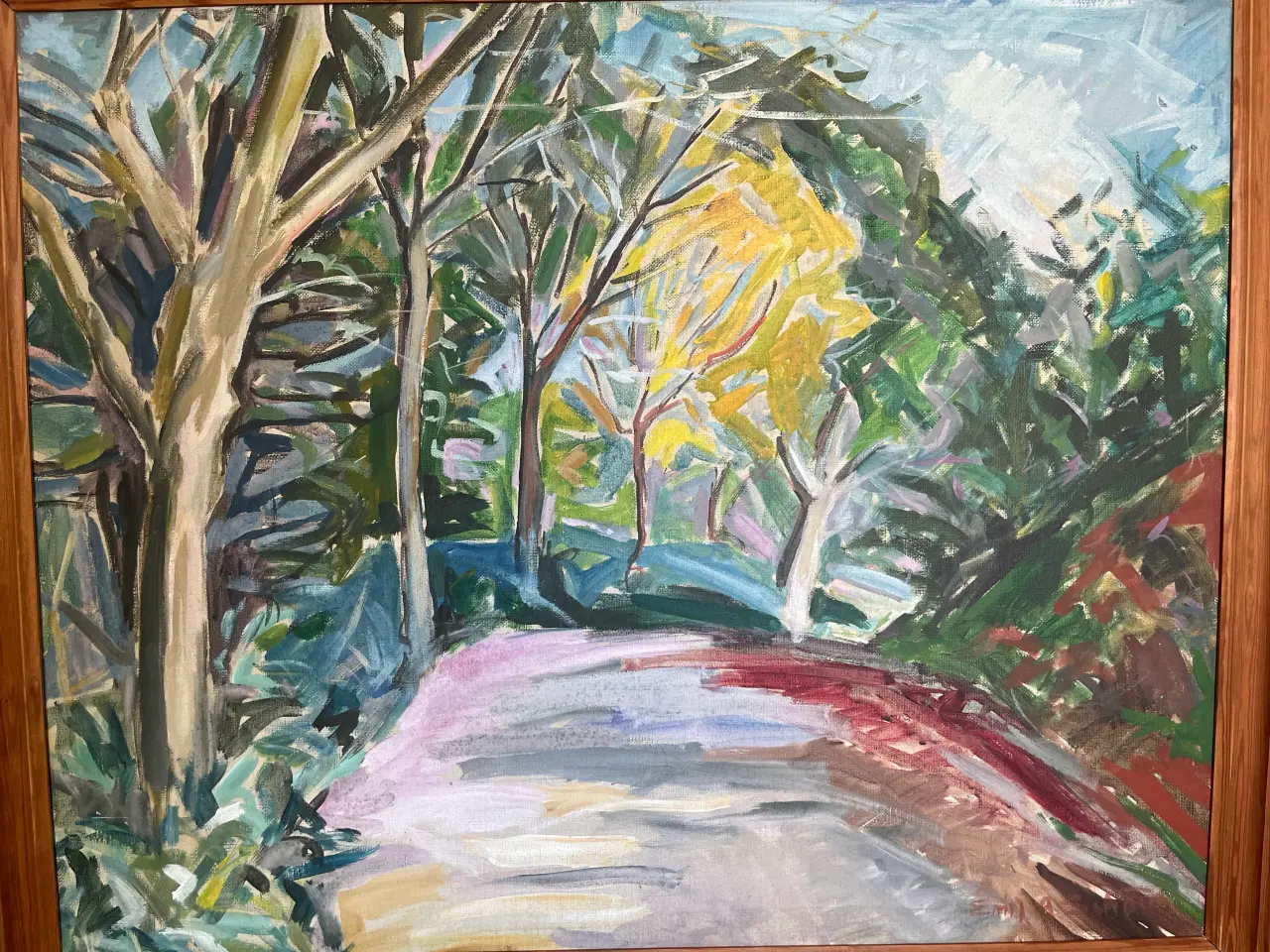 Billede 4 - Maleri, Emil A. Schou. Natur. Skønne farver. 