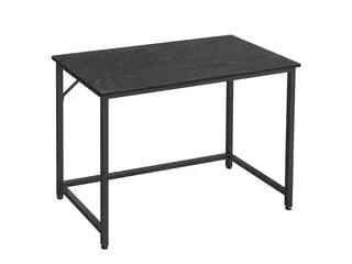 Skrivebord lille computertabel, 50 × 100 × 75 cm, sort industrielt design