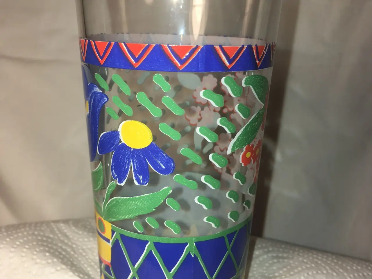 Billede 6 - Retro glas med blomster