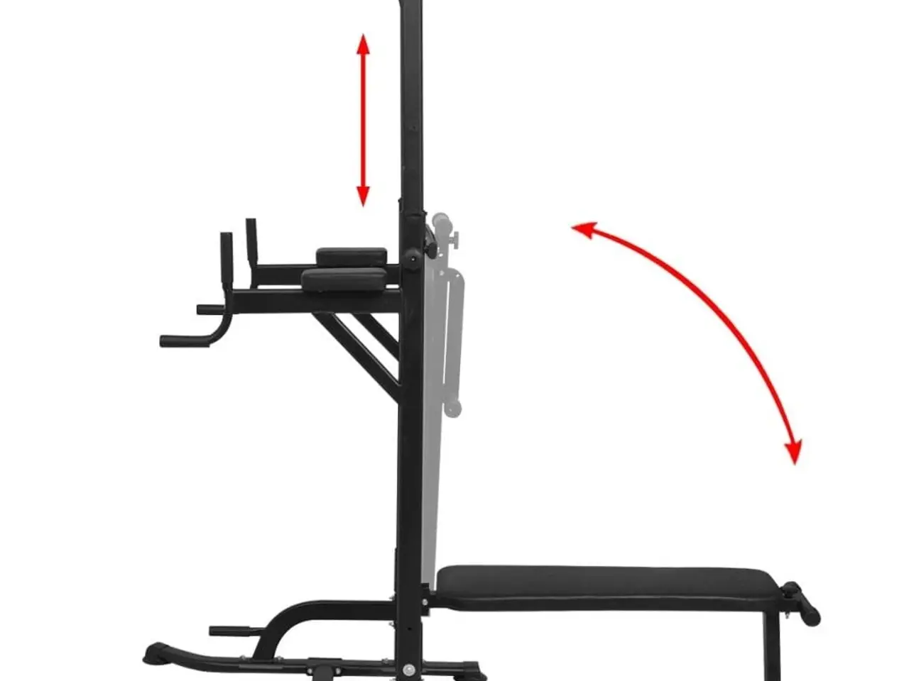 Billede 3 - Styrketårn med bænk til sit-ups