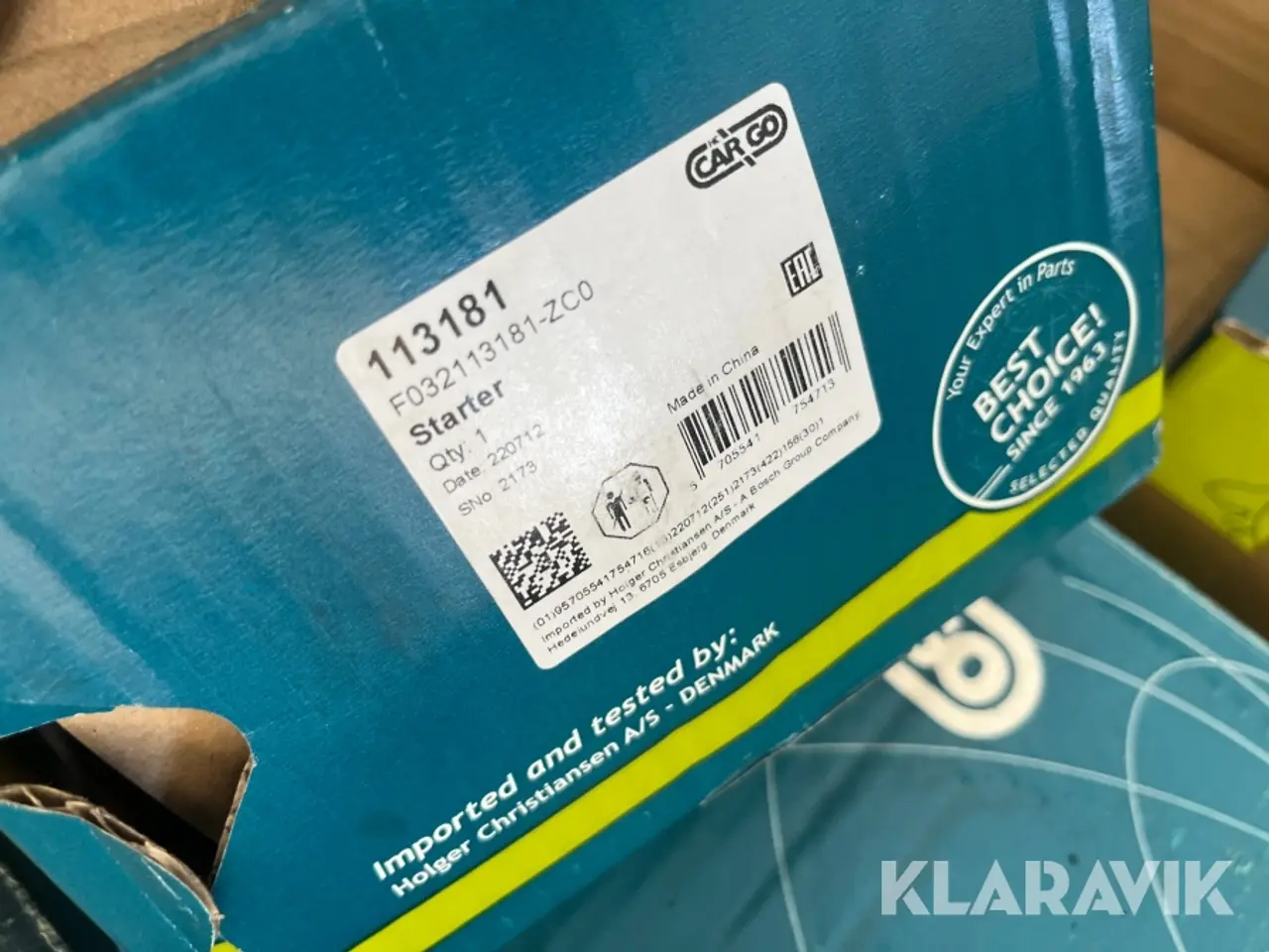 Billede 9 - Startere/remme Mahle/Cargo/Elstok 14 startere